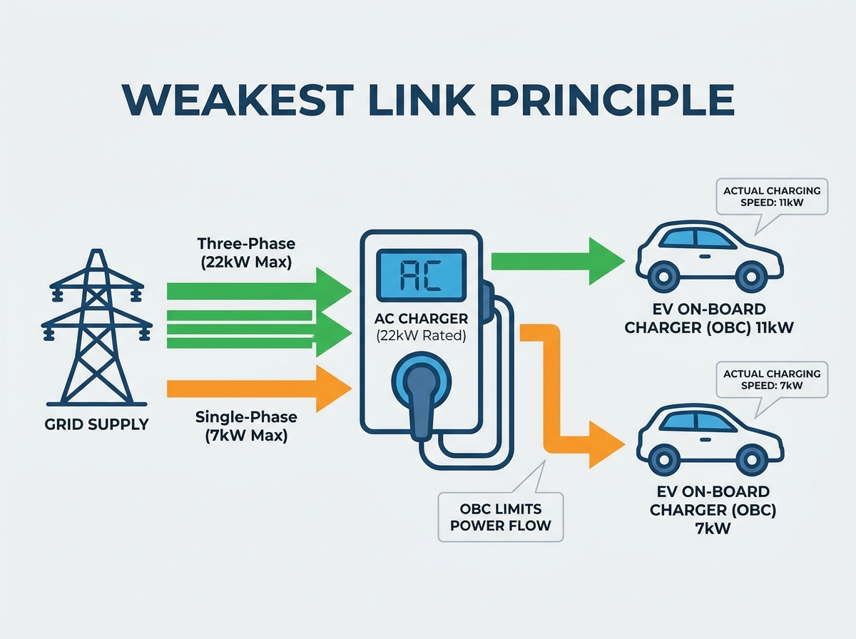 EV Charger AC Power Bottlenecks and Grid Infrastructure Limitations