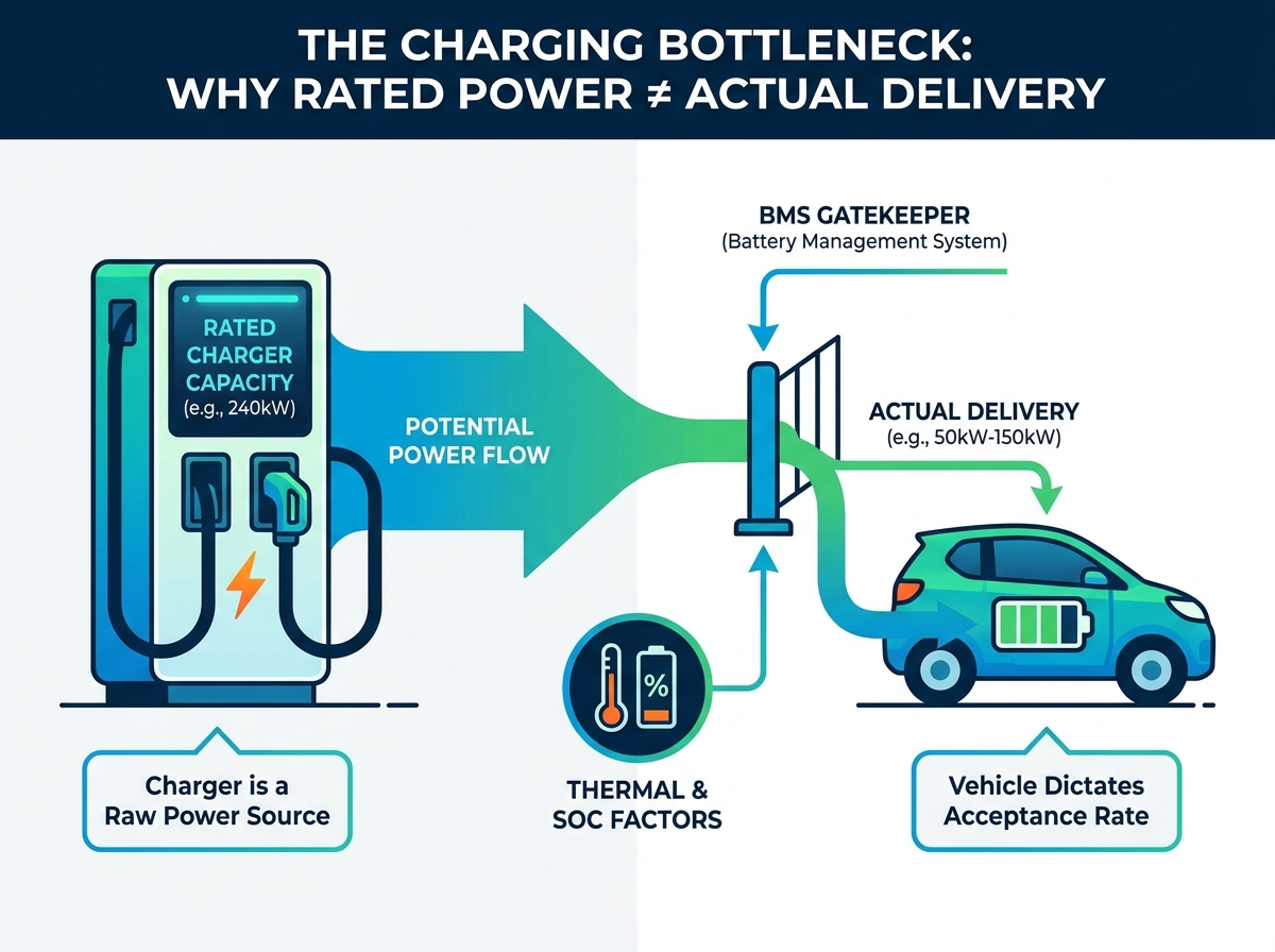 High power DC EV charger infrastructure parameters
